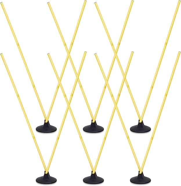 Set of 12 Soccer Training Slalom Poles